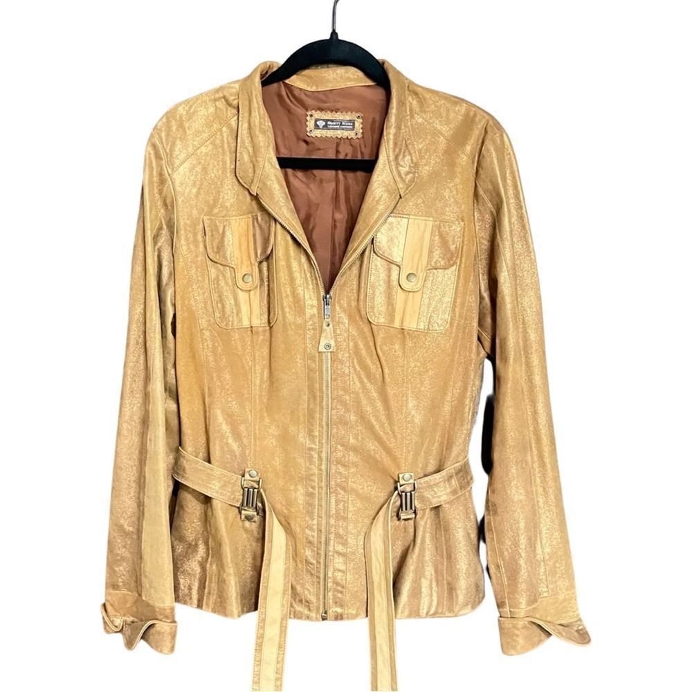 Sherry Nikka Couture Leather Jacket Size Large Womens